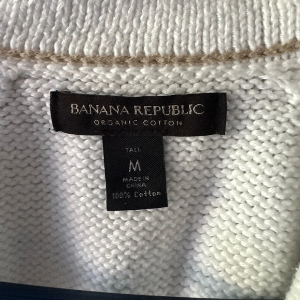 BANANA REPUBLIC PRATO RAGLAN CARDIGAN SIZE M ORGANIC COTTON